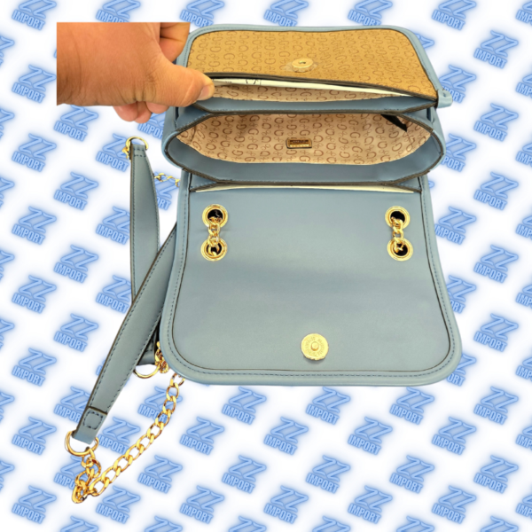 Cartera Guess - Celeste Mostaza - Imagen 5